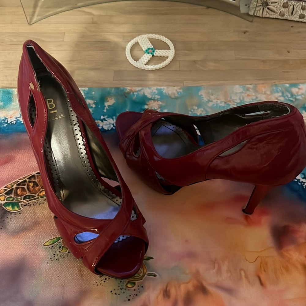Leather Red heels